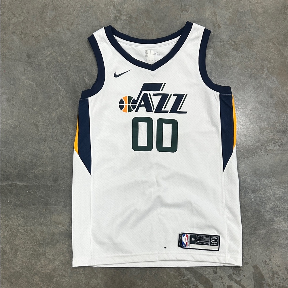 White and Navy Basketball Jersey